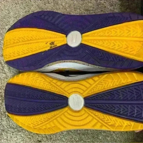 Nike Lebron VII QS Men’s Size 10 Media Day Lakers - Picture 8 of 9